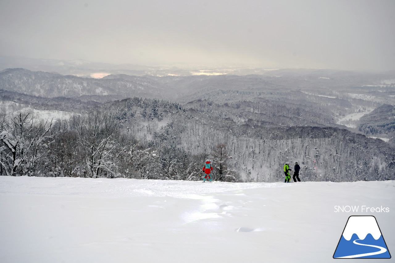 かもい岳スキー場 山頂から東西へ滑り降りる変化に富んだオールラウンドゲレンデ！